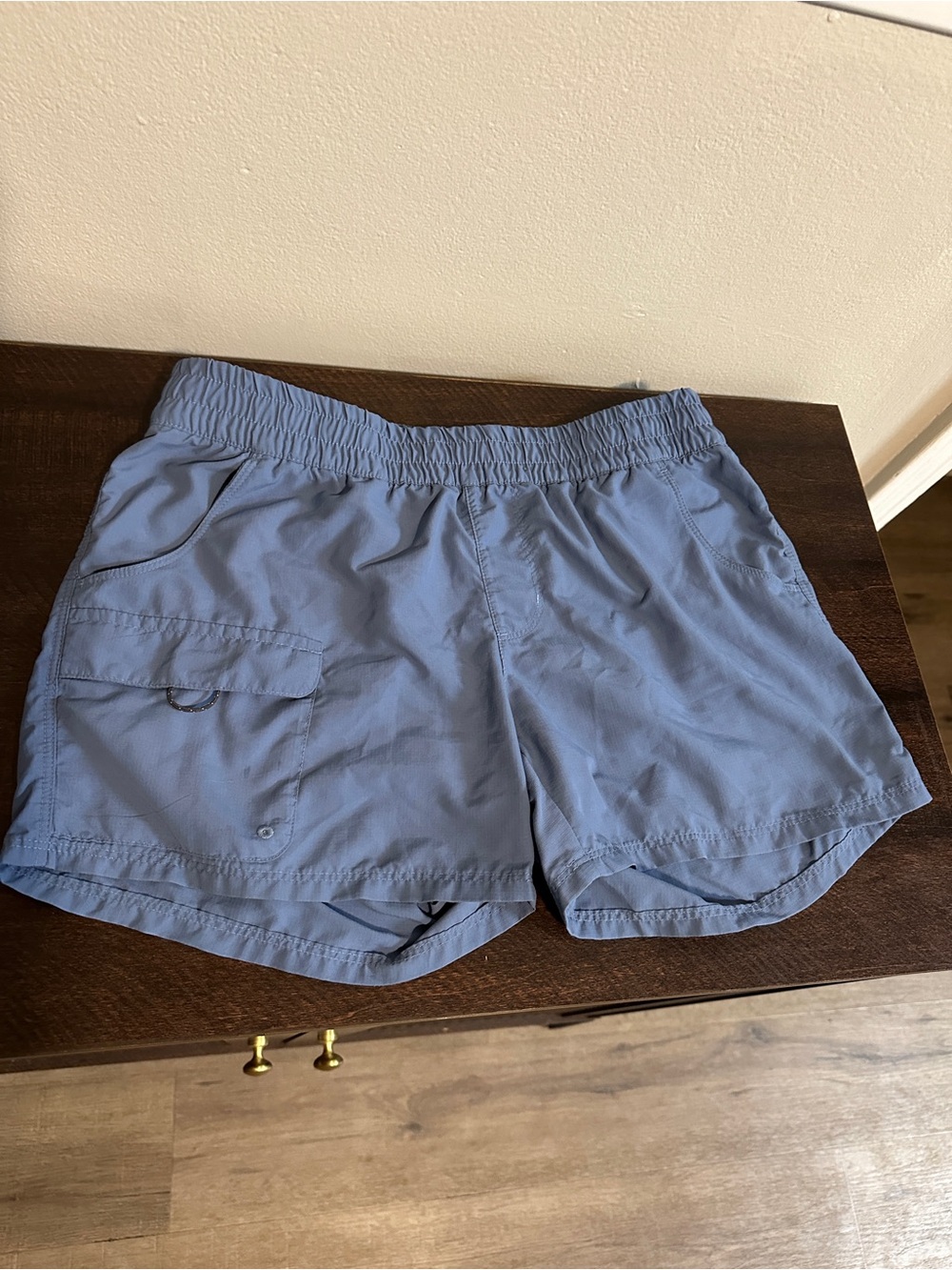 Columbia Light Blue Women's Elastic-Waist Utility Shorts